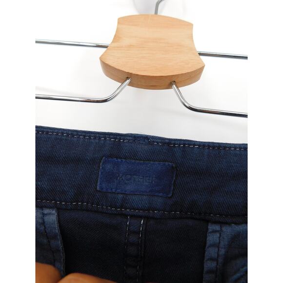 Mother Women's Navy Blue The Bermuda Prep Snippet Frayed Hem Short Size 26 - Picture 6 of 8
